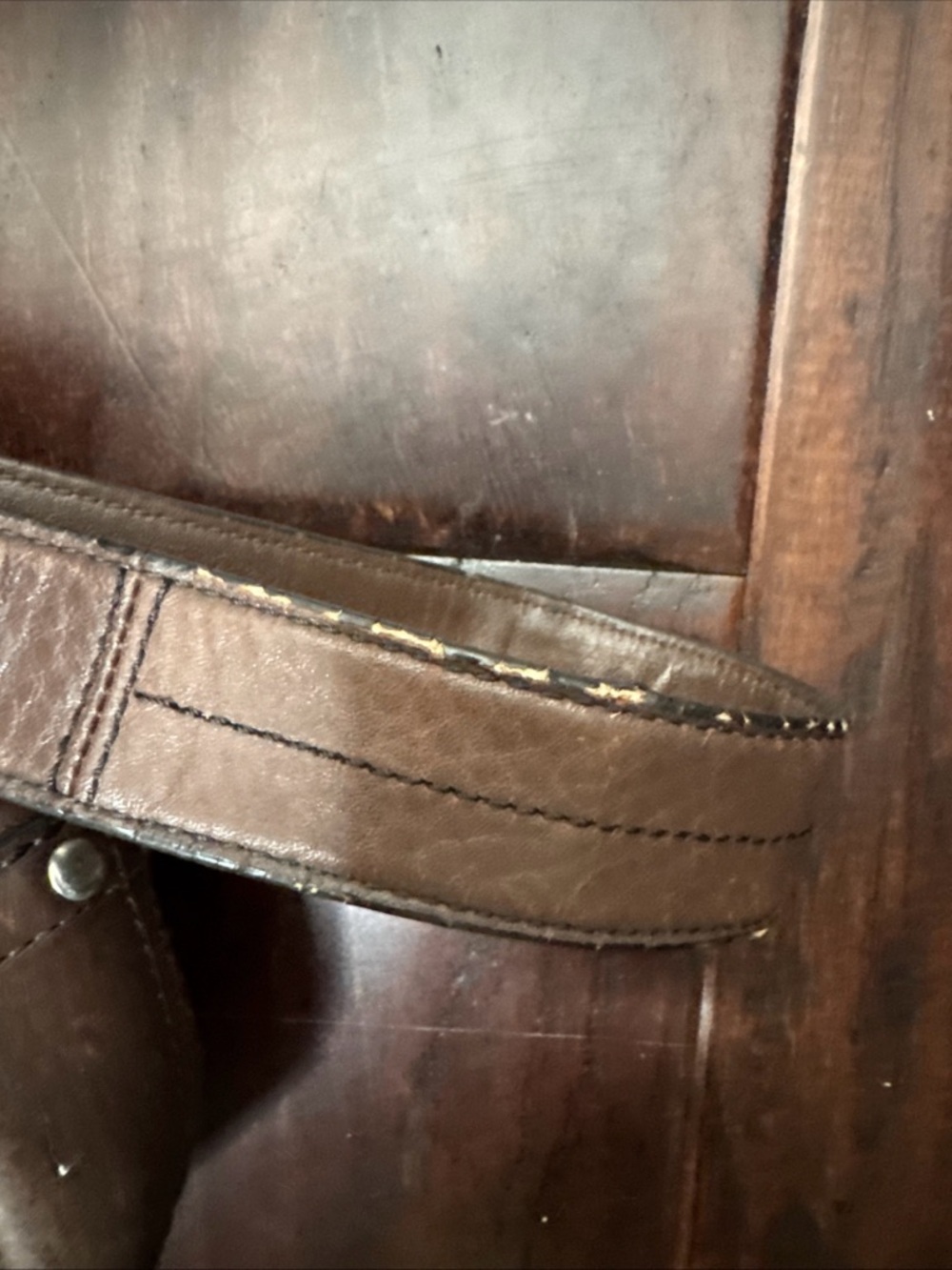 COACH PEBBLE Brown Leather Silver Tone Hardware CROSSBODY Bag F12319 - Picture 13 of 15